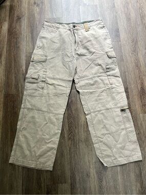 Bugle Boy size 38 x 30 Beige Cargo Pants with Utility Pockets